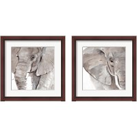 Framed 'Elephant Grooves 2 Piece Framed Art Print Set' border=