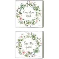 Framed 'Inner Garden 2 Piece Canvas Print Set' border=