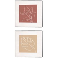 Framed 'Just Leaves 2 Piece Canvas Print Set' border=