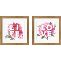 Framed 'Life & Love 2 Piece Framed Art Print Set' border=