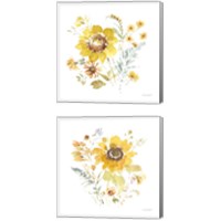 Framed 'Sunflowers Forever 2 Piece Canvas Print Set' border=