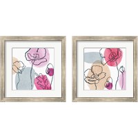 Framed 'Think Pink 2 Piece Framed Art Print Set' border=