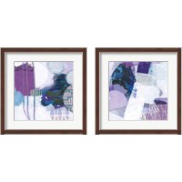 Framed 'Abstract Layers 2 Piece Framed Art Print Set' border=