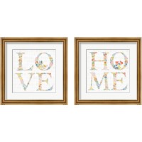 Framed 'Gardenscape 2 Piece Framed Art Print Set' border=