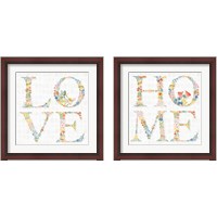 Framed 'Gardenscape 2 Piece Framed Art Print Set' border=