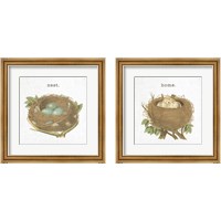 Framed 'Spring Nest 2 Piece Framed Art Print Set' border=