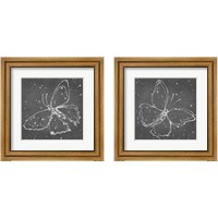 Framed 'Silver Wings 2 Piece Framed Art Print Set' border=