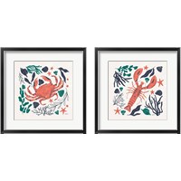 Framed 'Coastal Reef 2 Piece Framed Art Print Set' border=