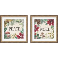 Framed 'Christmas Chalk 2 Piece Framed Art Print Set' border=