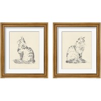 Framed 'House Cat 2 Piece Framed Art Print Set' border=