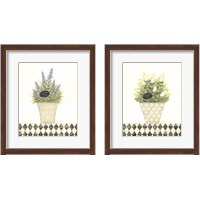 Framed 'Herb 2 Piece Framed Art Print Set' border=