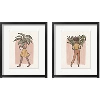 Framed 'Plant Ladies 2 Piece Framed Art Print Set' border=