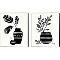 Framed 'Botanical Sketches 2 Piece Canvas Print Set' border=