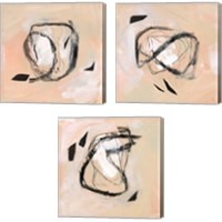 Framed 'Broken Glass  3 Piece Canvas Print Set' border=