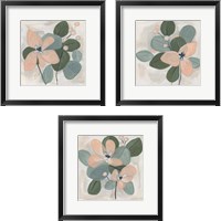 Framed 'Posey Impasto 3 Piece Framed Art Print Set' border=