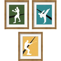 Framed 'It's All About the Game 3 Piece Framed Art Print Set' border=