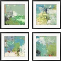 Framed 'Mod  4 Piece Framed Art Print Set' border=