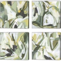 Framed 'Electric Lichen 4 Piece Canvas Print Set' border=