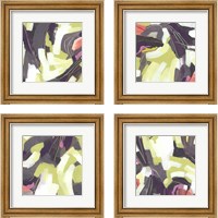 Framed 'Martini Swirl 4 Piece Framed Art Print Set' border=