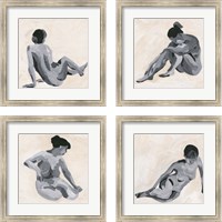 Framed 'Intimity 4 Piece Framed Art Print Set' border=