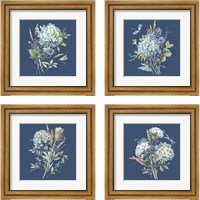 Framed 'Bohemian Blue 4 Piece Framed Art Print Set' border=