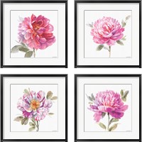 Framed 'Obviously Pink 4 Piece Framed Art Print Set' border=