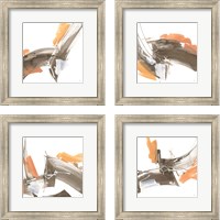 Framed 'Melody 4 Piece Framed Art Print Set' border=