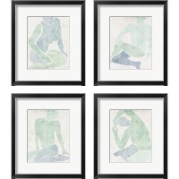 Framed 'Stretching 4 Piece Framed Art Print Set' border=