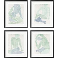 Framed 'Stretching 4 Piece Framed Art Print Set' border=