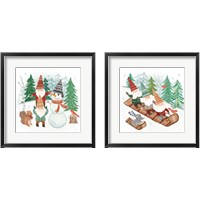 Framed Woodland Gnomes 2 Piece Framed Art Print Set