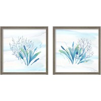 Framed 'Great Blue Sea 2 Piece Framed Art Print Set' border=