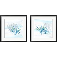 Framed 'Great Blue Sea 2 Piece Framed Art Print Set' border=