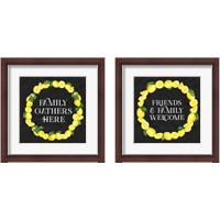 Framed 'Live with Zest 2 Piece Framed Art Print Set' border=