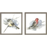 Framed 'Birds & Branches 2 Piece Framed Art Print Set' border=