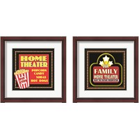 Framed 'Movie Theater 2 Piece Framed Art Print Set' border=