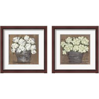 Framed 'Heavenly Floral 2 Piece Framed Art Print Set' border=