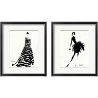 Framed 'Style Sketches 2 Piece Framed Art Print Set' border=