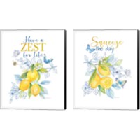 Framed 'Lemon Sketch Book 2 Piece Canvas Print Set' border=