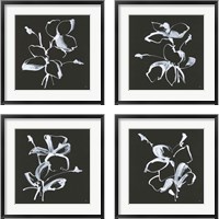 Framed 'Wildflowers 4 Piece Framed Art Print Set' border=