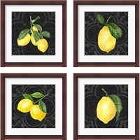 Framed 'Live with Zest  4 Piece Framed Art Print Set' border=