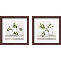 Framed 'Plant Life 2 Piece Framed Art Print Set' border=