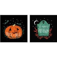 Framed 'Cute Halloween 2 Piece Art Print Set' border=