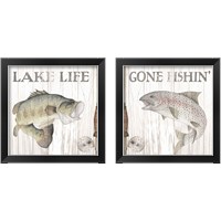 Framed Lake Fishing 2 Piece Framed Art Print Set