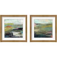 Framed 'Pine Forest 2 Piece Framed Art Print Set' border=