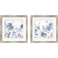 Framed 'Dancing Flowers 2 Piece Framed Art Print Set' border=