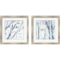 Framed 'Dancing Leaves 2 Piece Framed Art Print Set' border=