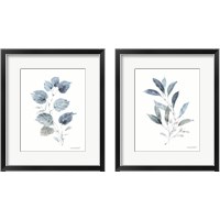 Framed 'Dancing Leaves 2 Piece Framed Art Print Set' border=