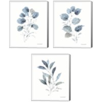 Framed 'Dancing Leaves 3 Piece Canvas Print Set' border=