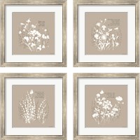 Framed 'Au Naturel 4 Piece Framed Art Print Set' border=