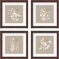 Framed 'Au Naturel 4 Piece Framed Art Print Set' border=